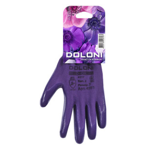 Робочі рукавички DOLONI 4593 D-OIL з нітрильною обливою розмір 7